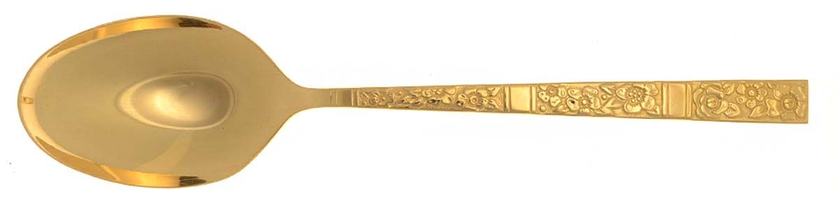 Golden Venetian Garden (Gold Electroplate) Place/Oval Soup Spoon by Oneida Silver-1