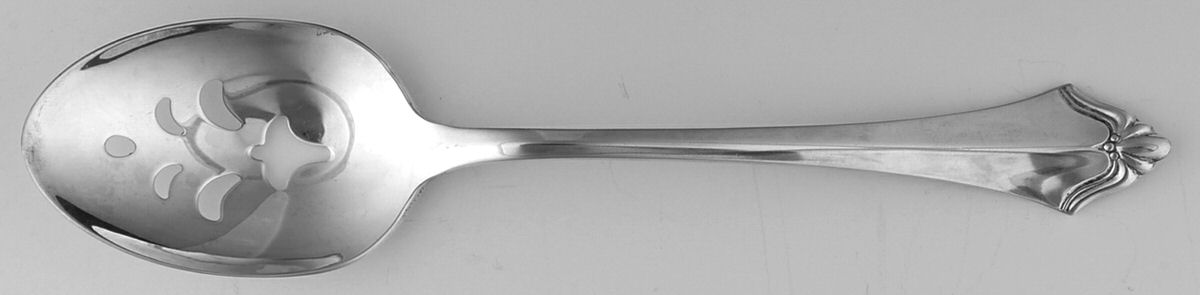 Belcourt (Silverplate, 1989) Pierced Tablespoon (Serving Spoon) by Oneida Silver-1