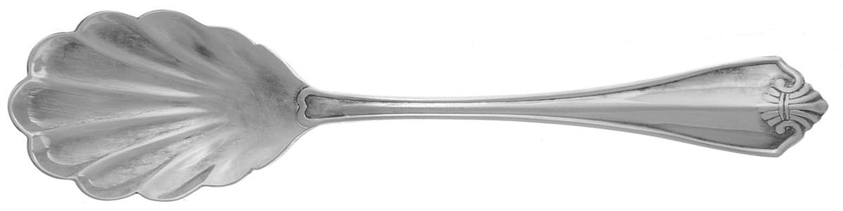 King James (Silverplate, 1985) Sugar Shell Spoon by Oneida Silver-1