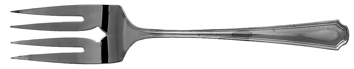 Clairhill-Fairhill (Silverplate, 1978) Medium Solid Cold Meat Serving Fork by Oneida Silver-1