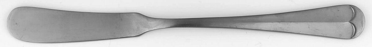 Old Bradbury (Stainless) Flat Handle Butter Spreader by Oxford Hall-1