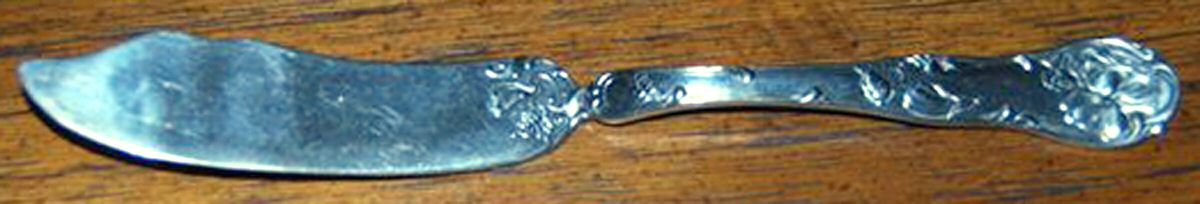 OHS161 (Silverplate) Flat Handle Master Butter Knife by Oneida Silver-1