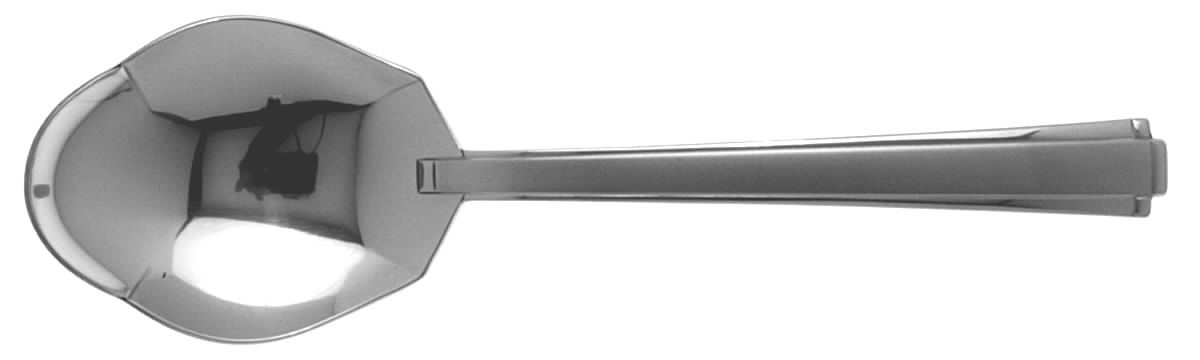 Satin Etage (Stainless) Solid Shell Casserole Spoon by Oneida Silver-1
