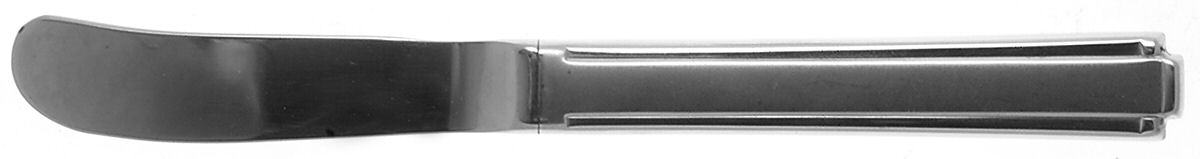 Satin Etage (Stainless) Butter Spreader Hollow Hdl-Paddle/Stainless Blade by Oneida Silver-1