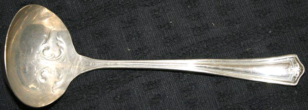 OHS150 (Nickel) Solid Piece Cream Ladle by Oneida Silver-1