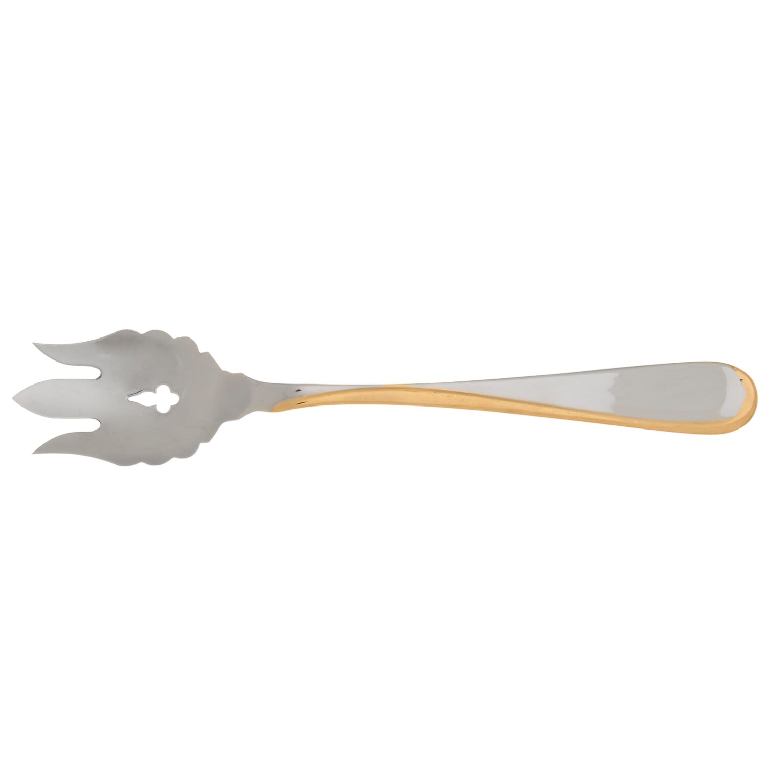 Golden Flight-Reliance  (Stainless) Vegetable Serving Fork Solid  HC by Oneida Silver-1