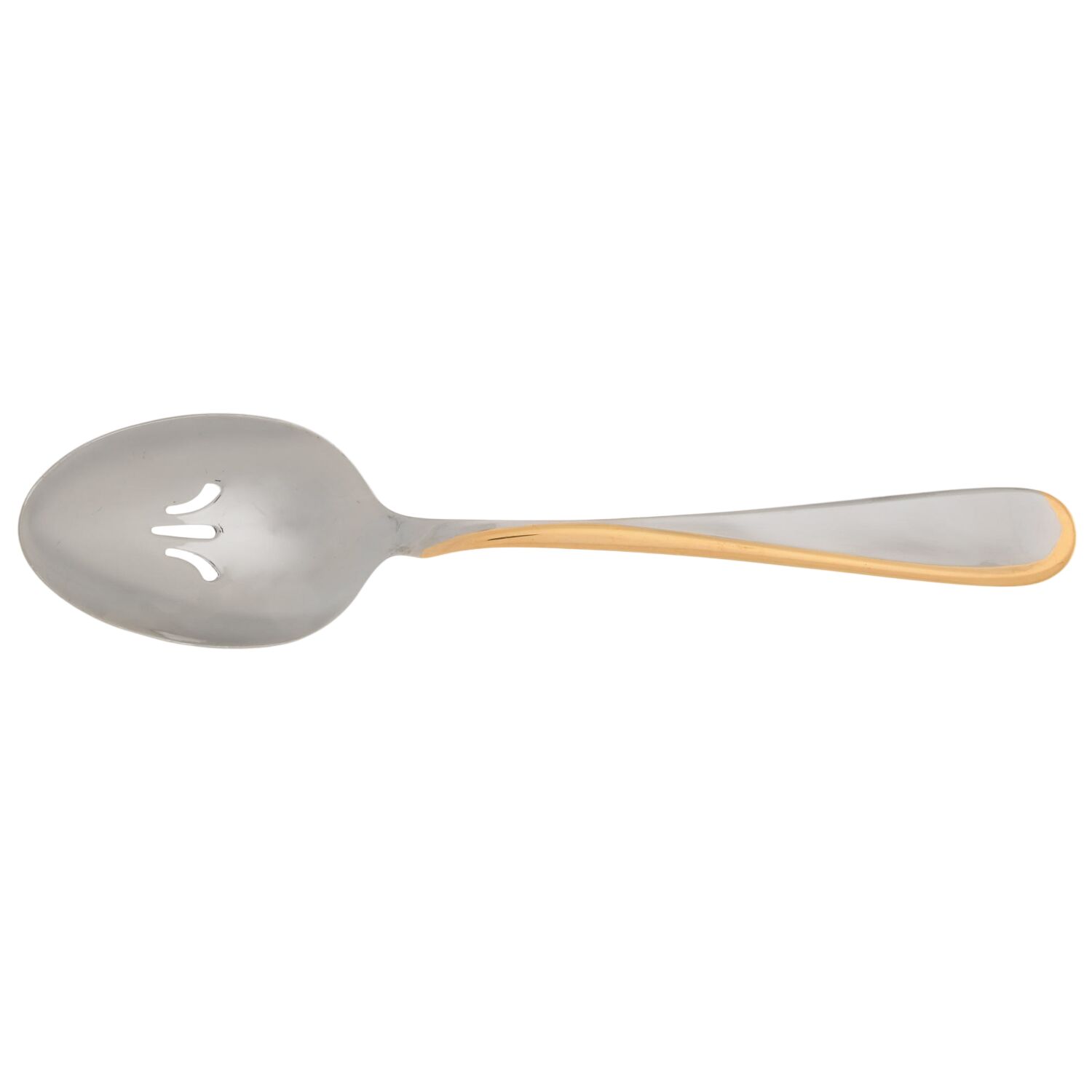 Golden Flight-Reliance  (Stainless) Pierced Tablespoon (Serving Spoon) by Oneida Silver-1