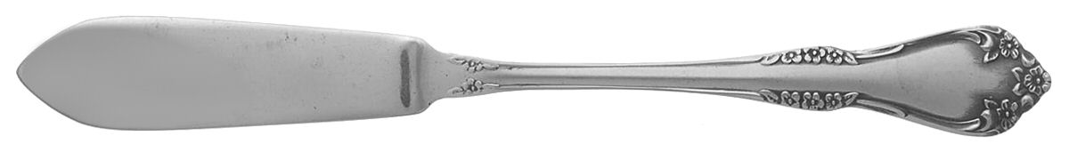 Mansfield-Frosted Flat Handle Master Butter Knife by Oneida Silver-1
