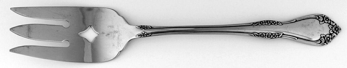 Mansfield-Frosted Medium Solid Cold Meat Serving Fork by Oneida Silver-1