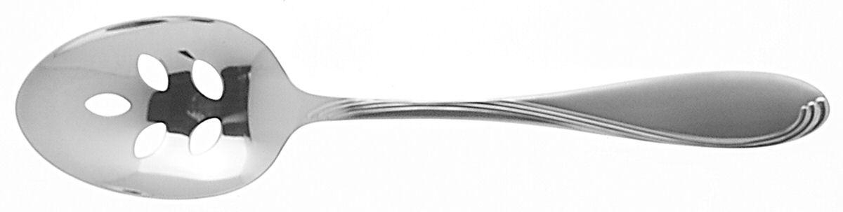 Satin Camber (Stainless) Pierced Tablespoon (Serving Spoon) by Oneida Silver-1