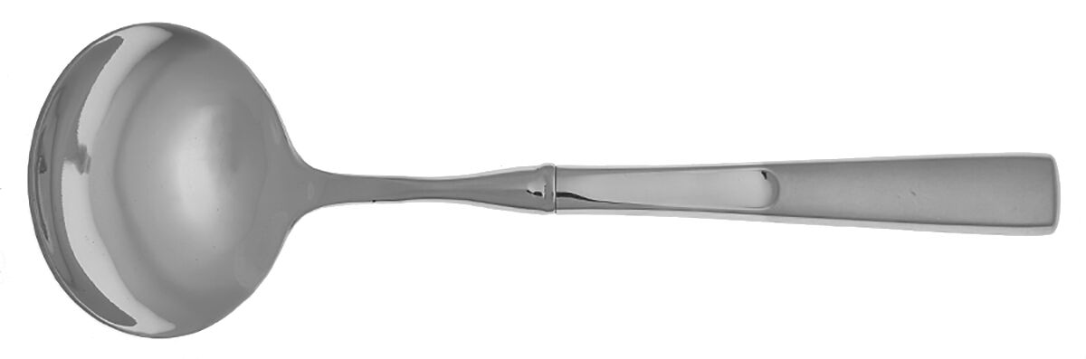 Satin Scoop (Stainless) Gravy Ladle with No Spout Stainless Bowl HC by Oneida Silver-1