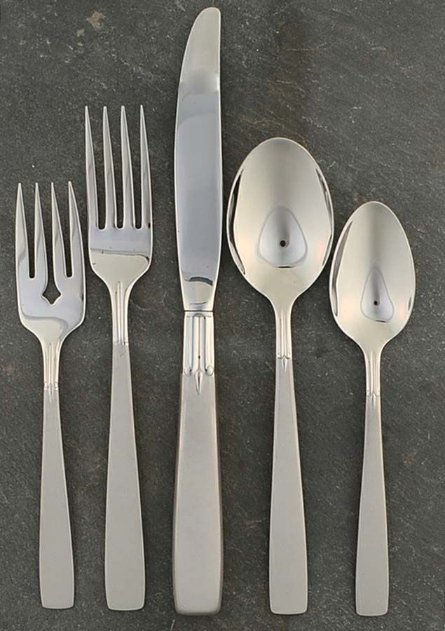Satin Accent (Stainless) 5 Piece Place Setting by Oneida Silver-1