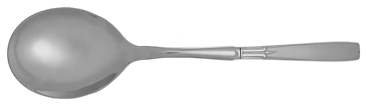 Satin Accent (Stainless) Casserole Spoon with Smooth Stainless Bowl HC by Oneida Silver-1