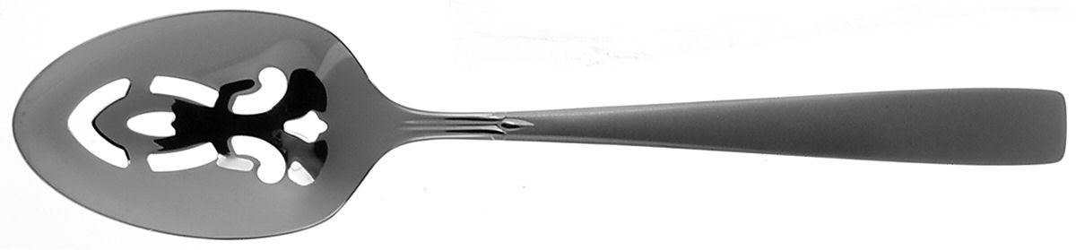 Satin Accent (Stainless) Pierced Tablespoon (Serving Spoon) by Oneida Silver-1