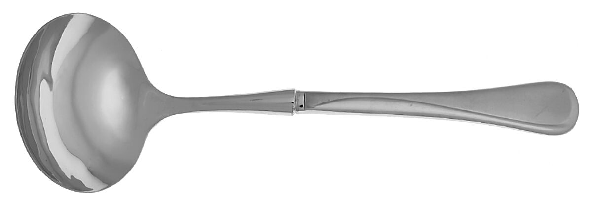 Satin Flight (Stainless) Gravy Ladle with No Spout Stainless Bowl HC by Oneida Silver-1