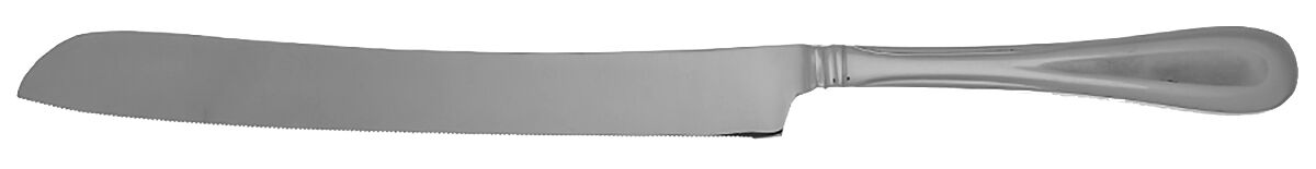 Satin Sand Dune (Stnl, Wide Frost Indent Center) Wedding Cake Knife with Stainless Blade HC by Oneida Silver-1