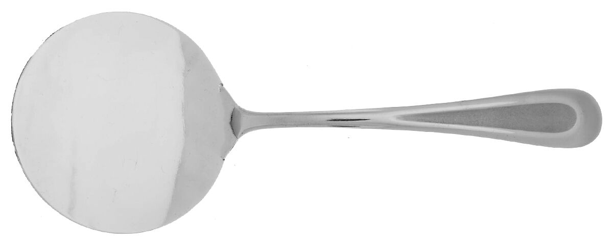Satin Sand Dune (Stnl, Wide Frost Indent Center) Hot Cake Server Solid Stainless HC by Oneida Silver-1