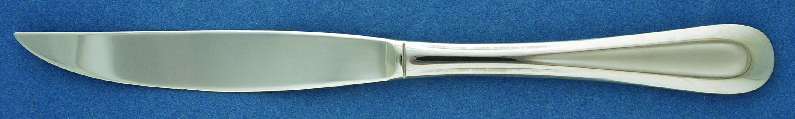 Satin Sand Dune (Stnl, Wide Frost Indent Center) Individual Solid Handle Steak Knife by Oneida Silver-1