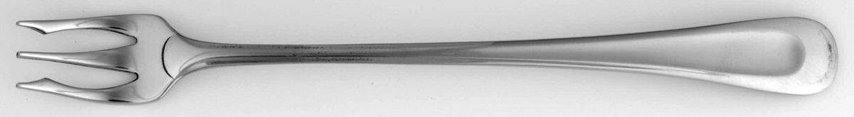 Satin Sand Dune (Stnl, Wide Frost Indent Center) Cocktail/Seafood Fork by Oneida Silver-1