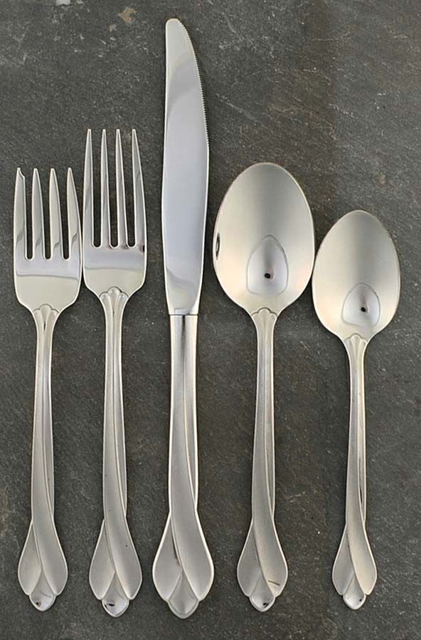 Satin Tribeca (Stainless) 5 Piece Place Setting by Oneida Silver-1