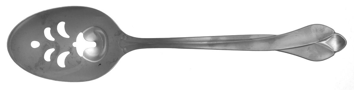 Satin Tribeca (Stainless) Pierced Tablespoon (Serving Spoon) by Oneida Silver-1