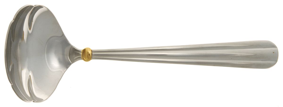 Golden Unity Solid Gravy Ladle by Oneida Silver-1