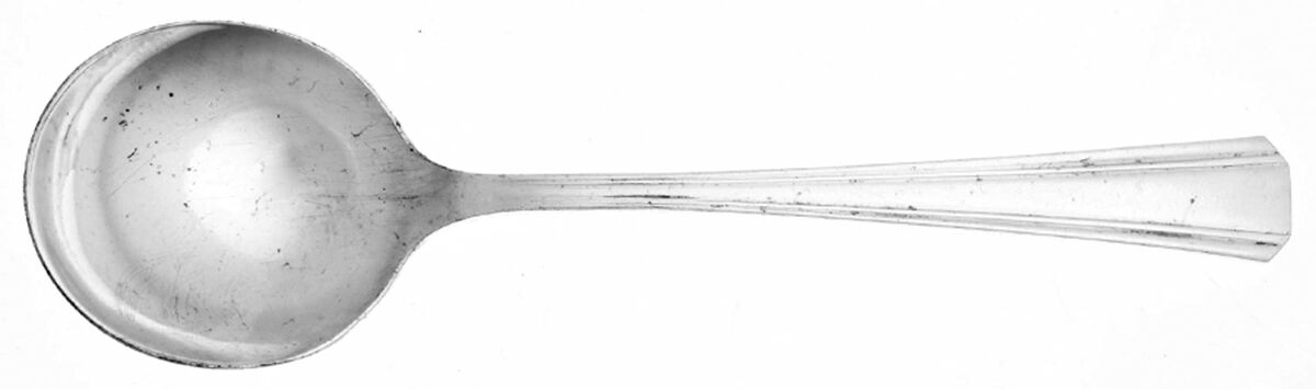 OHS166 (SILVERPLATE) Round Bowl Soup Spoon (Cream Soup) by Oneida Silver-1