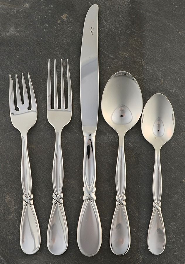 Knot (STAINLESS) 5 Piece Place Setting by Oneida Silver-1