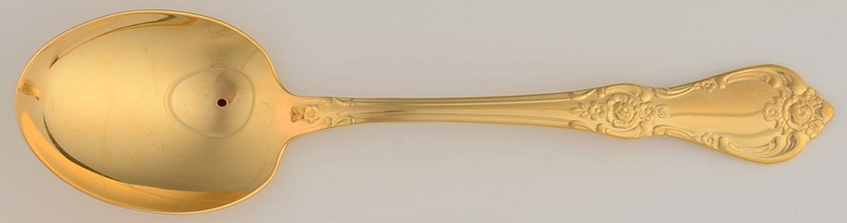 Golden Vanessa-Francesca Sugar Spoon by Oneida Silver-1