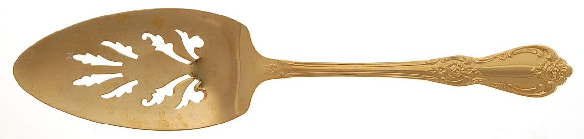 Golden Vanessa-Francesca Server-Pie/Solid-Pierced by Oneida Silver-1