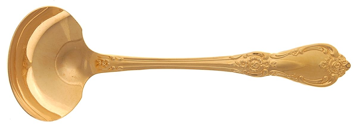 Golden Vanessa-Francesca Solid Gravy Ladle by Oneida Silver-1