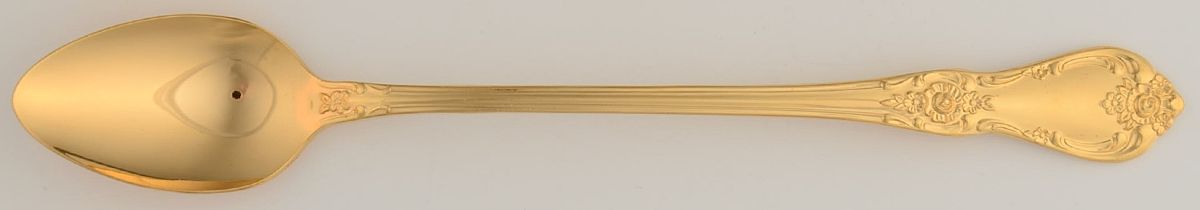 Golden Vanessa-Francesca Iced Tea Spoon by Oneida Silver-1