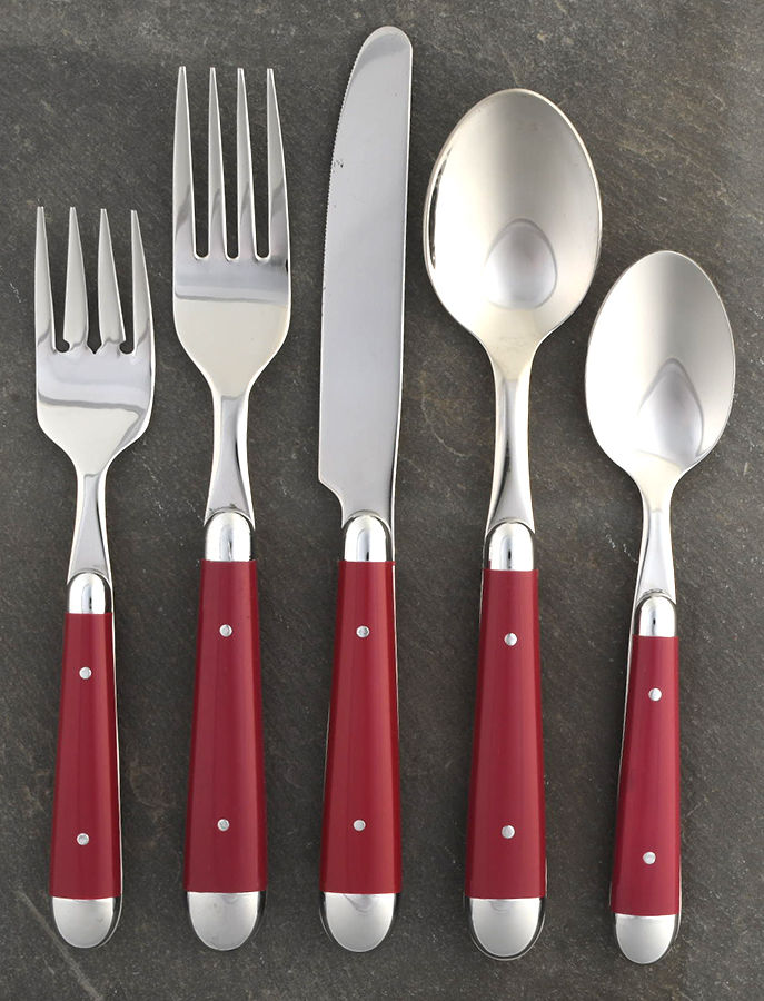 Palette-Cranberry (Stainless) 5 Piece Place Setting by Oneida Silver-1