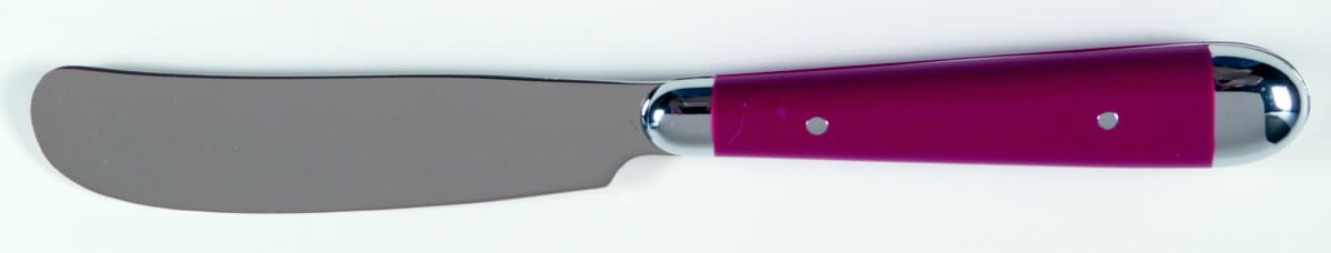 Palette-Cranberry (Stainless) Butter Spreader/Master, Hollow Handle by Oneida Silver-1