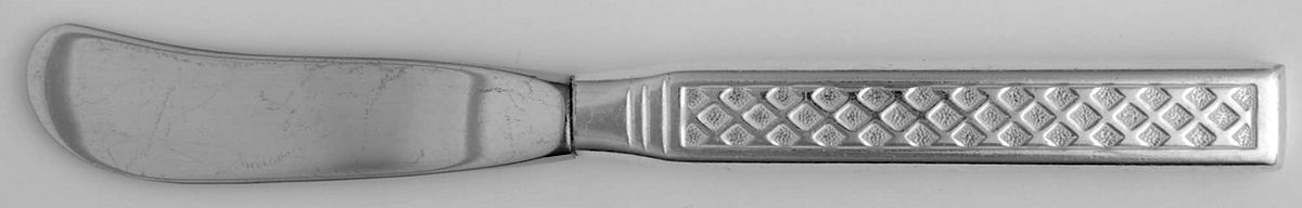 OHS168 (Silverplate) Butter Spreader Hollow Hdl-Paddle/Stainless Blade by Oneida Silver-1