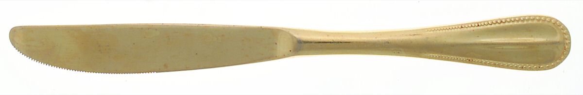 Crystal Palace (Gold Electroplate) Modern Solid Knife by Oxford Hall-1