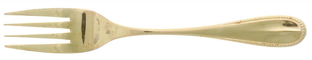 Crystal Palace (Gold Electroplate) Individual Salad Fork by Oxford Hall-1