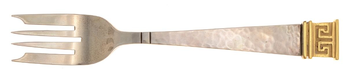 Dynasty Gold (Sterling) Individual Salad Fork by Old Newbury-1