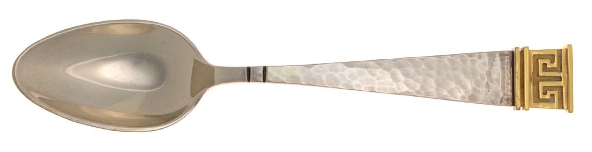 Dynasty Gold (Sterling) Dessert/Oval Soup Spoon by Old Newbury-1