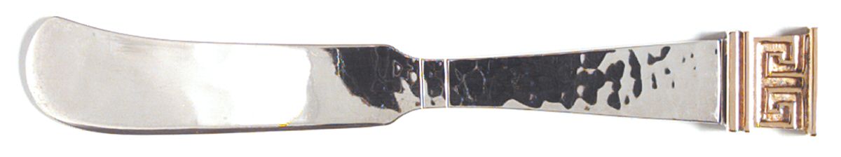 Dynasty Gold (Sterling) Flat Handle Butter Spreader by Old Newbury-1
