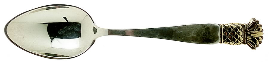 Grenada Gold (Sterling) Dessert/Oval Soup Spoon by Old Newbury-1