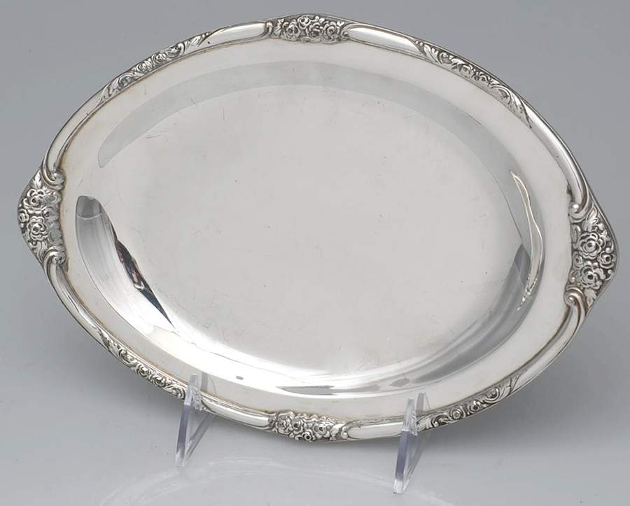 Ballad-Country Lane (Silverplate, Hollowware) Plated Gravy Underplate by Oneida Silver-1