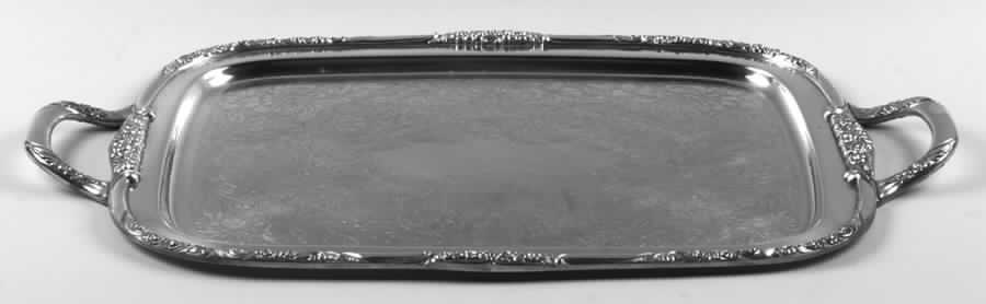 Ballad-Country Lane (Silverplate, Hollowware) Small Silverplate Waiter Tray by Oneida Silver-1