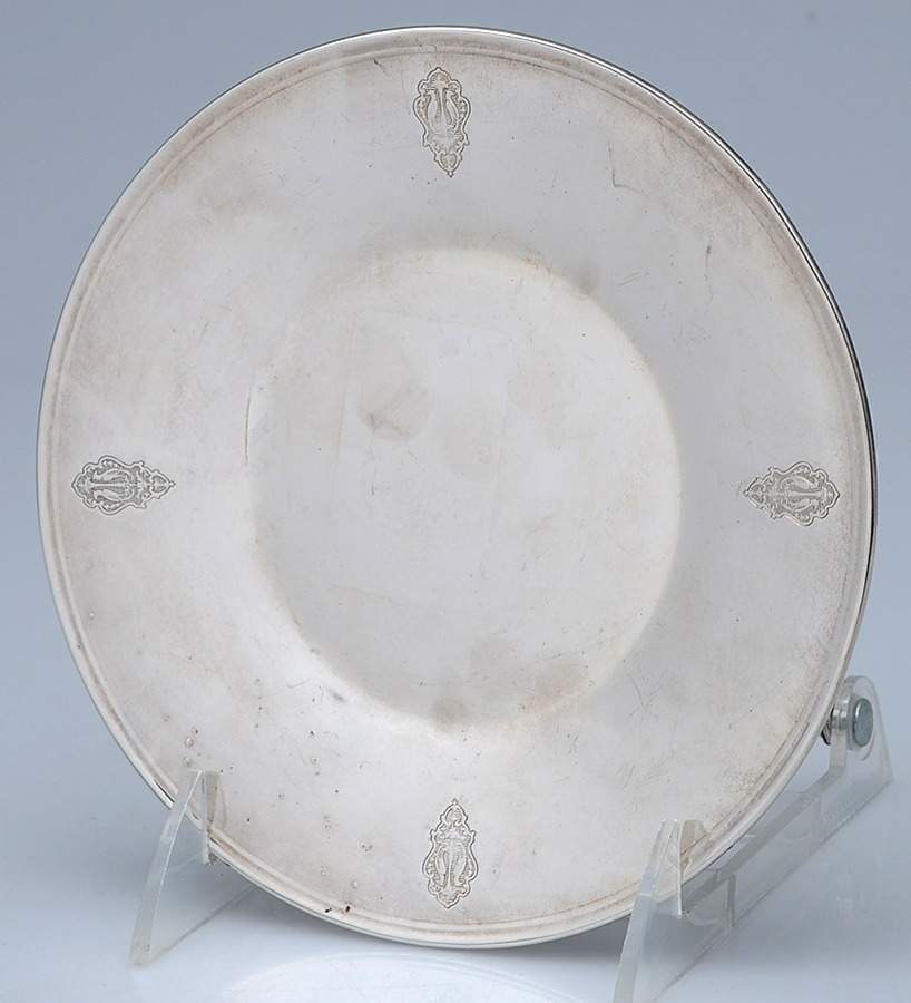 Bird of Paradise (Silverplate, 1923, Hollowware) Bread & Butter Plate by Oneida Silver-1