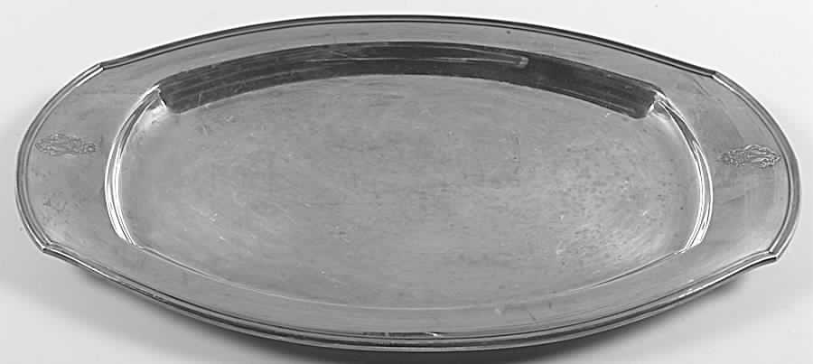 Bird of Paradise (Silverplate, 1923, Hollowware) Medium Plated Meat Platter No Well by Oneida Silver-1