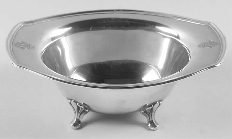 Bird of Paradise (Silverplate, 1923, Hollowware) Silverplate Mayonnaise Bowl by Oneida Silver-1