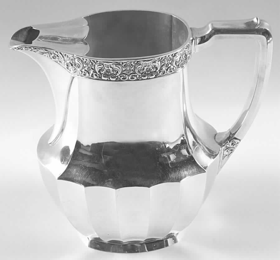 Coronation (Silverplate, Hollowware) Silverplate Water Pitcher by Oneida Silver-1