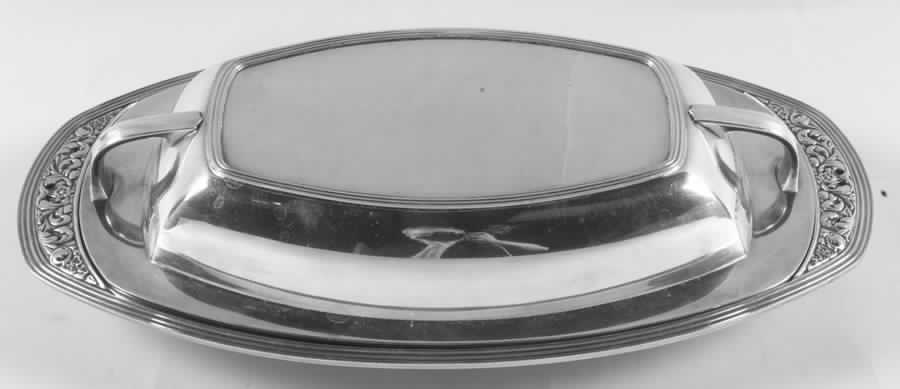 Coronation (Silverplate, Hollowware) Double Vegetable Bowl by Oneida Silver-1