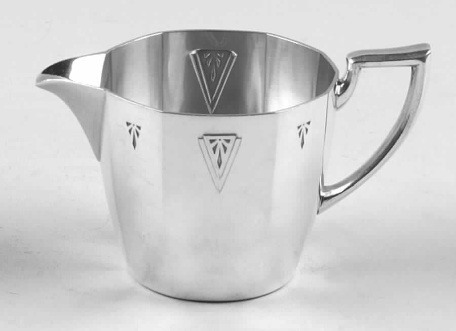 Deauville (Silverplate, Hollowware) Silverplate Mini Creamer by Oneida Silver-1