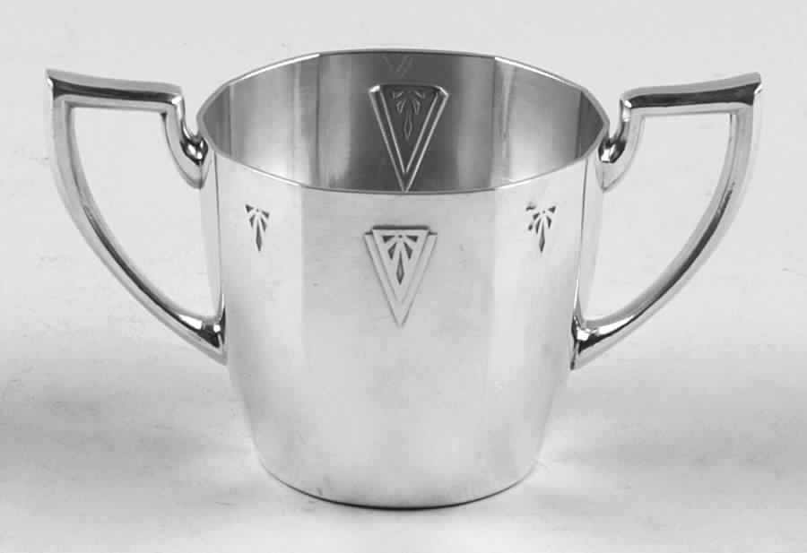 Deauville (Silverplate, Hollowware) Plated Mini Sugar Bowl by Oneida Silver-1